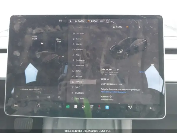 2022 TESLA MODEL 3 auction photo 7