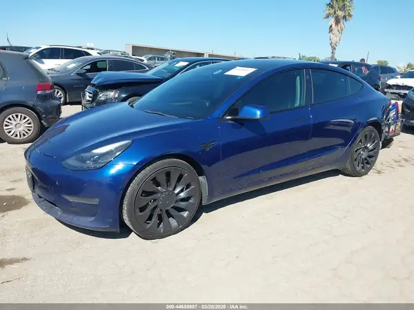 5YJ3E1EB1NF190298 2022 TESLA MODEL 3 - Image 2
