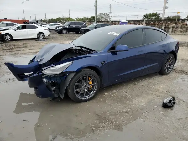 5YJ3E1EB1NF193475 2022 TESLA MODEL 3 - Image 1