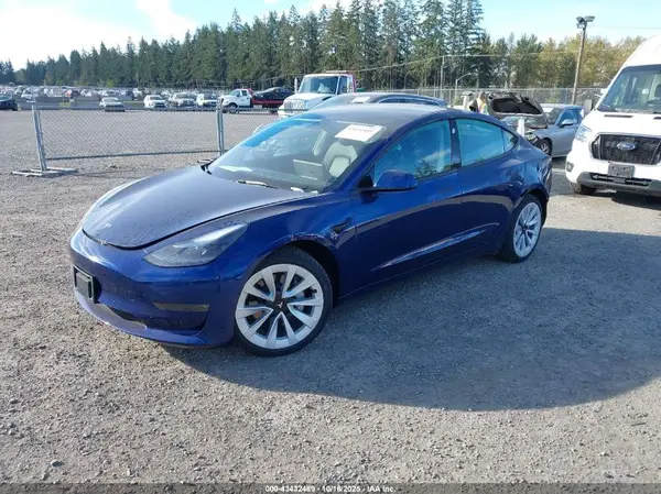 5YJ3E1EB1NF340412 2022 TESLA MODEL 3 - Image 2