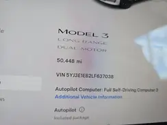 5YJ3E1EB2LF637038 2020 TESLA MODEL 3