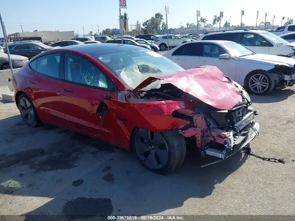 5YJ3E1EB2NF158587 2022 TESLA MODEL 3 - Image 1