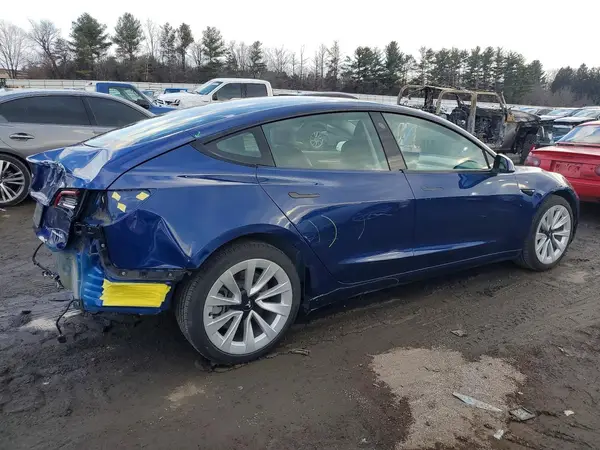 2022 TESLA MODEL 3 COPART lot 78629925 auction photo 3