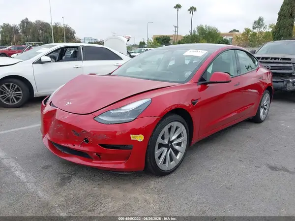 5YJ3E1EB2NF272315 2022 TESLA MODEL 3 - Image 2