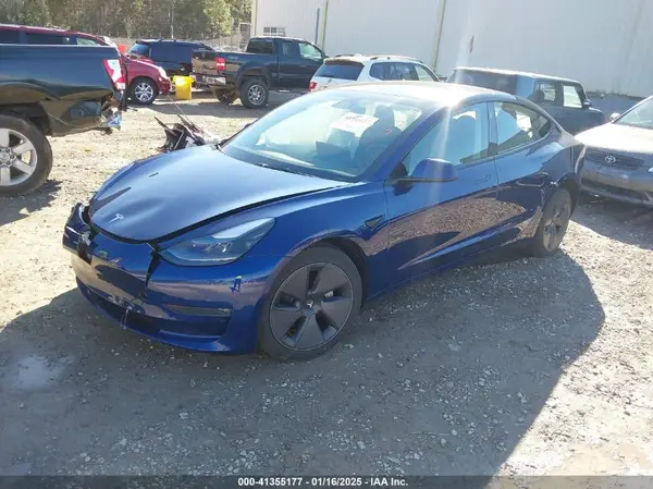 5YJ3E1EB2NF315051 2022 TESLA MODEL 3 - Image 2