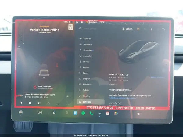 2024 TESLA MODEL 3 auction photo 7