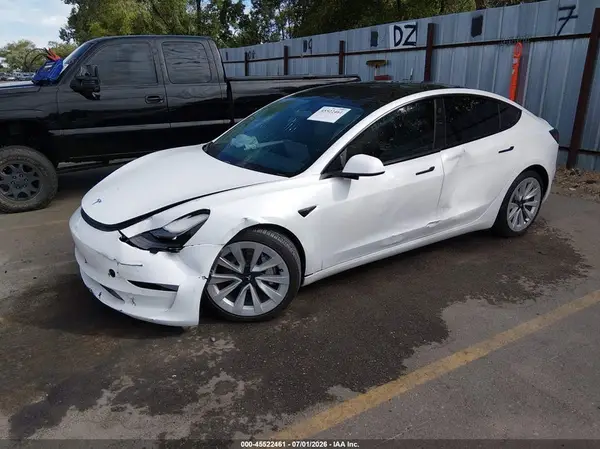 5YJ3E1EB3NF199665 2022 TESLA MODEL 3 - Image 2