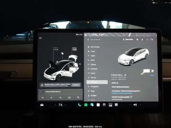 2021 TESLA MODEL 3 auction photo 7