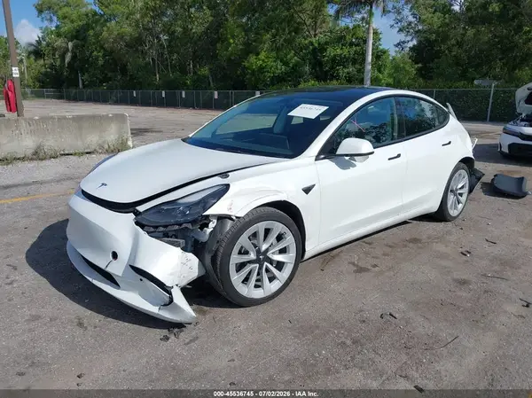 5YJ3E1EB4NF312698 2022 TESLA MODEL 3 - Image 2