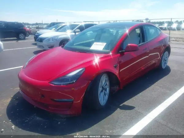5YJ3E1EB5NF145221 2022 TESLA MODEL 3 - Image 2