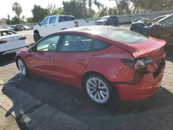 5YJ3E1EB5NF290257 2022 TESLA MODEL 3 - Image 2