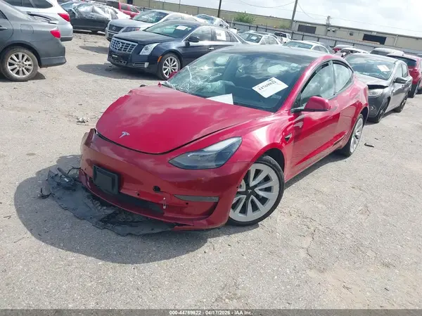 5YJ3E1EB6NF187977 2022 TESLA MODEL 3 - Image 2