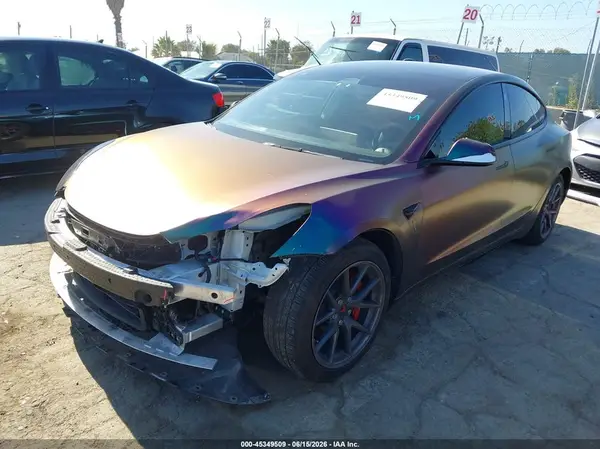 5YJ3E1EB6NF352393 2022 TESLA MODEL 3 - Image 2
