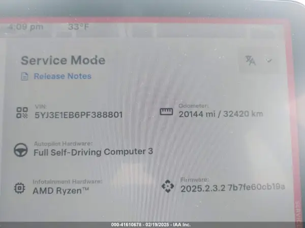 5YJ3E1EB6PF388801 2023 TESLA MODEL 3 - Image 7