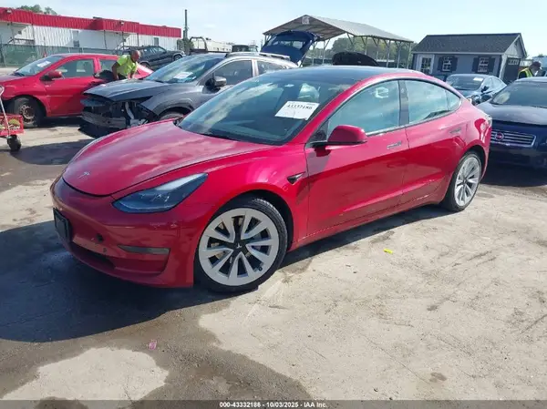 5YJ3E1EB7NF114665 2022 TESLA MODEL 3 - Image 2