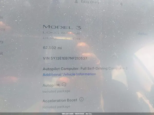 2022 TESLA MODEL 3 IAAI lot 42414455 auction photo 7