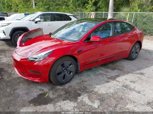 5YJ3E1EB7NF249693 2022 TESLA MODEL 3 - Image 2
