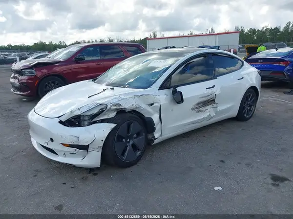 5YJ3E1EB7NF289546 2022 TESLA MODEL 3 - Image 2