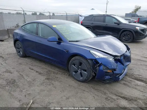5YJ3E1EB7NF294603 2022 TESLA MODEL 3 - Image 1