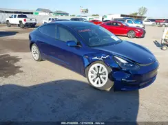 5YJ3E1EB7NF337577 2022 TESLA MODEL 3
