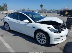 5YJ3E1EB8NF127361 2022 TESLA MODEL 3