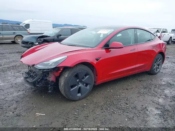 5YJ3E1EB8NF206822 2022 TESLA MODEL 3 - Image 2