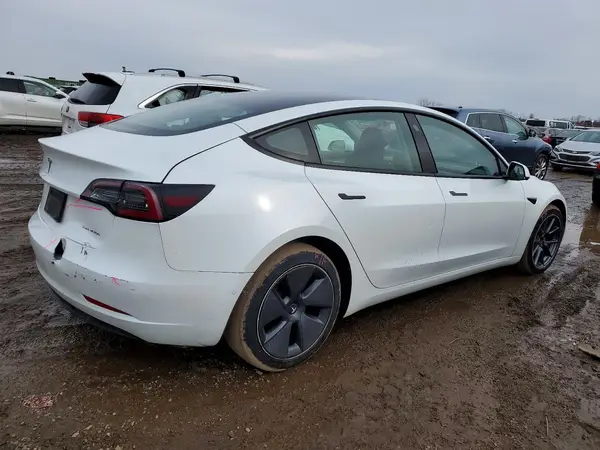 2022 TESLA MODEL 3 COPART lot 72194045 auction photo 3