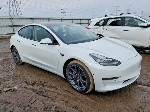 2022 TESLA MODEL 3 COPART lot 72194045 auction photo 4