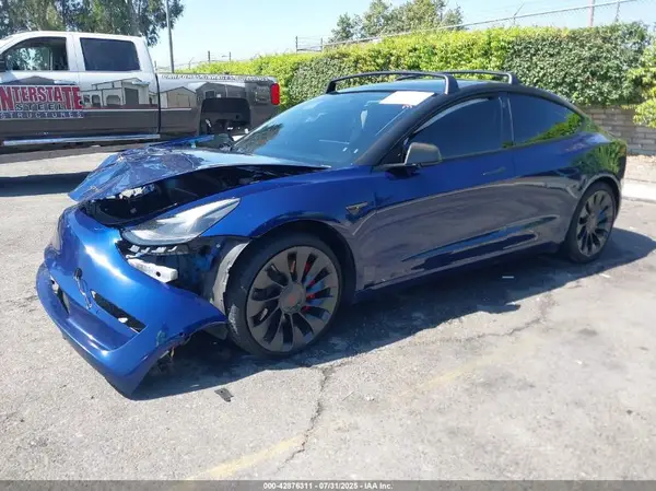5YJ3E1EC2NF298258 2022 TESLA MODEL 3 - Image 2