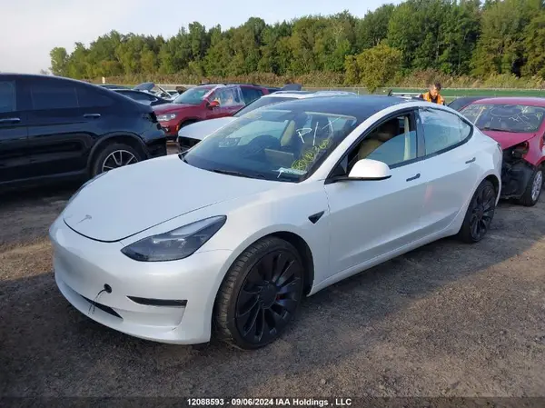 5YJ3E1EC7NF339287 2022 TESLA MODEL 3 - Image 2