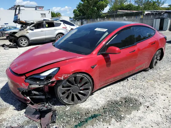 5YJ3E1EC8NF128633 2022 TESLA MODEL 3 - Image 1