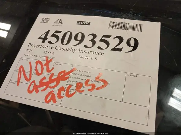 5YJSA1E29GF123667 2016 TESLA MODEL S - Image 8