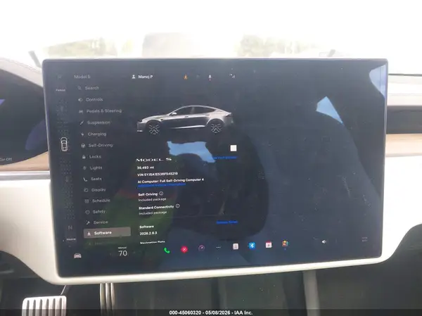2024 TESLA MODEL S auction photo 7