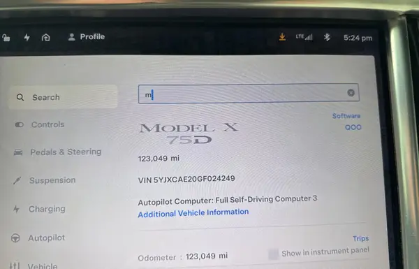 5YJXCAE20GF024249 2016 TESLA MODEL X - Image 8