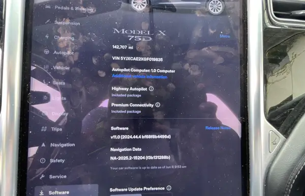 5YJXCAE2XGF019835 2016 TESLA MODEL X - Image 8