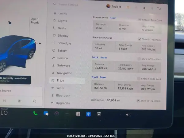 2021 TESLA MODEL Y IAAI lot 41794384 auction photo 7