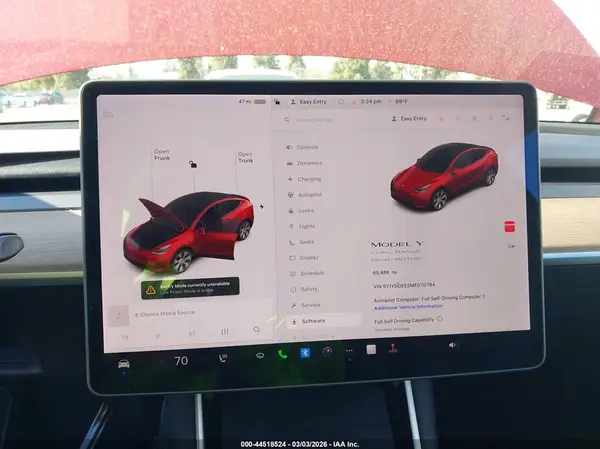2021 TESLA MODEL Y auction photo 7