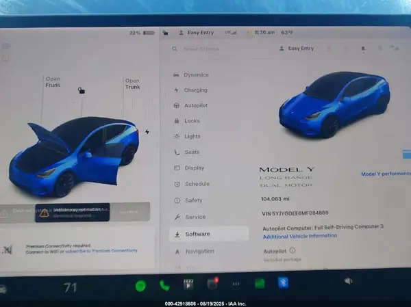2021 TESLA MODEL Y auction photo 7