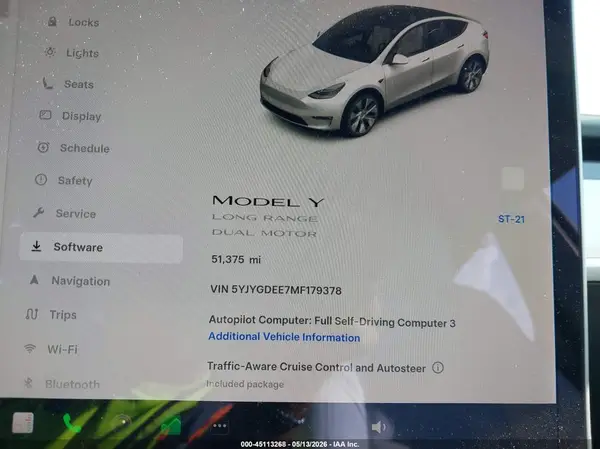 2021 TESLA MODEL Y auction photo 7