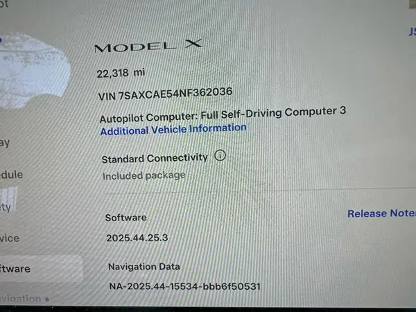 7SAXCAE54NF362036 2022 TESLA MODEL X - Image 8