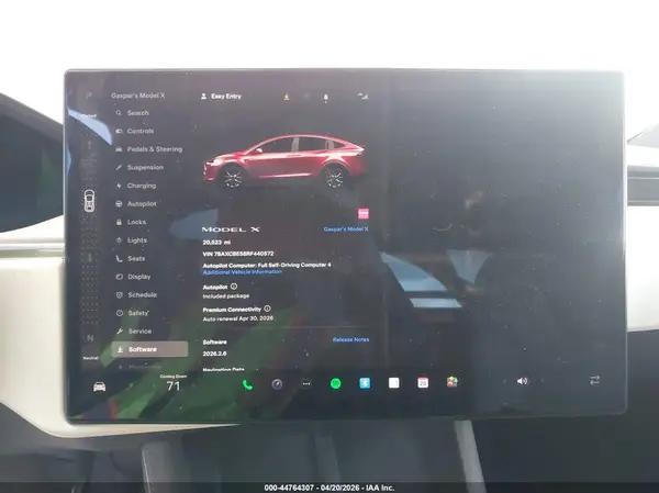 2024 TESLA MODEL X auction photo 7