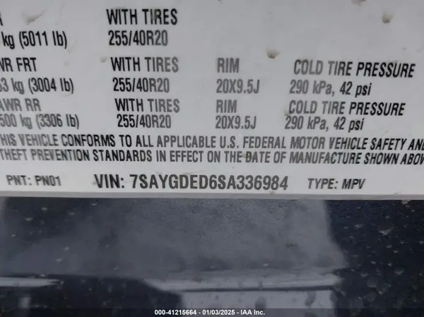 7SAYGDED6SA336984 2025 TESLA MODEL Y - Image 8