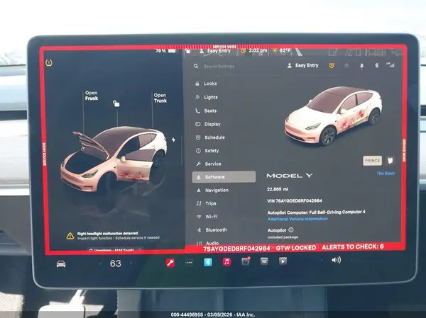 2024 TESLA MODEL Y auction photo 7