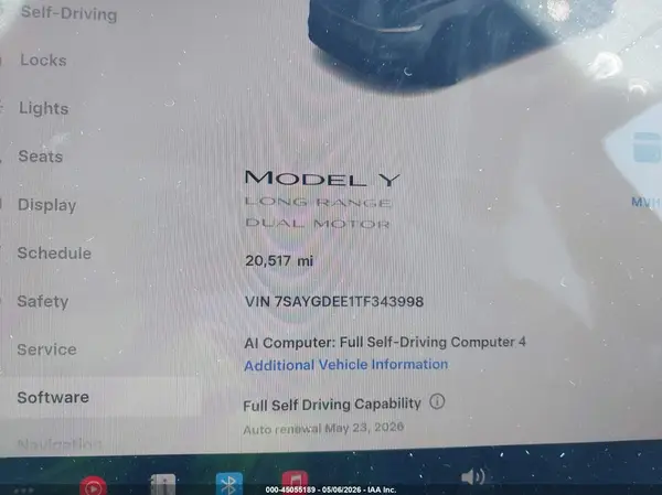 2026 TESLA MODEL Y auction photo 7