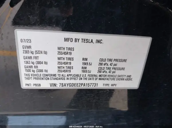 7SAYGDEE2PA157731 2023 TESLA MODEL Y - Image 8