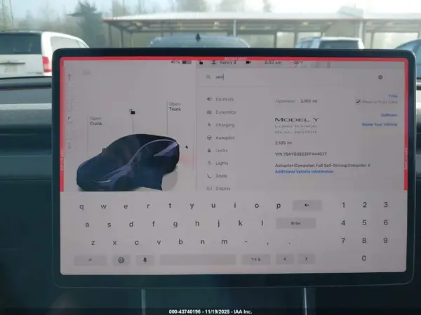 2026 TESLA MODEL Y auction photo 7
