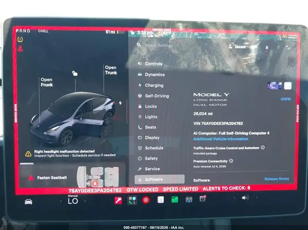2023 TESLA MODEL Y auction photo 7