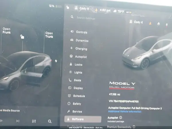 2022 TESLA MODEL Y auction photo 7