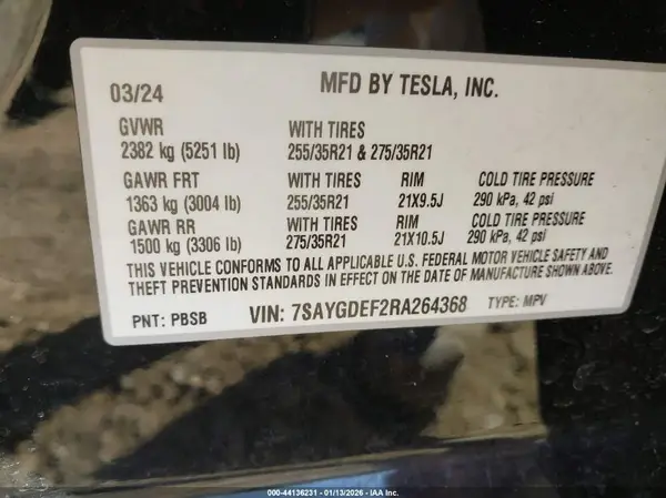 7SAYGDEF2RA264368 2024 TESLA MODEL Y - Image 8
