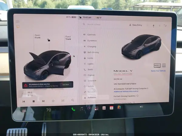 2022 TESLA MODEL Y auction photo 7
